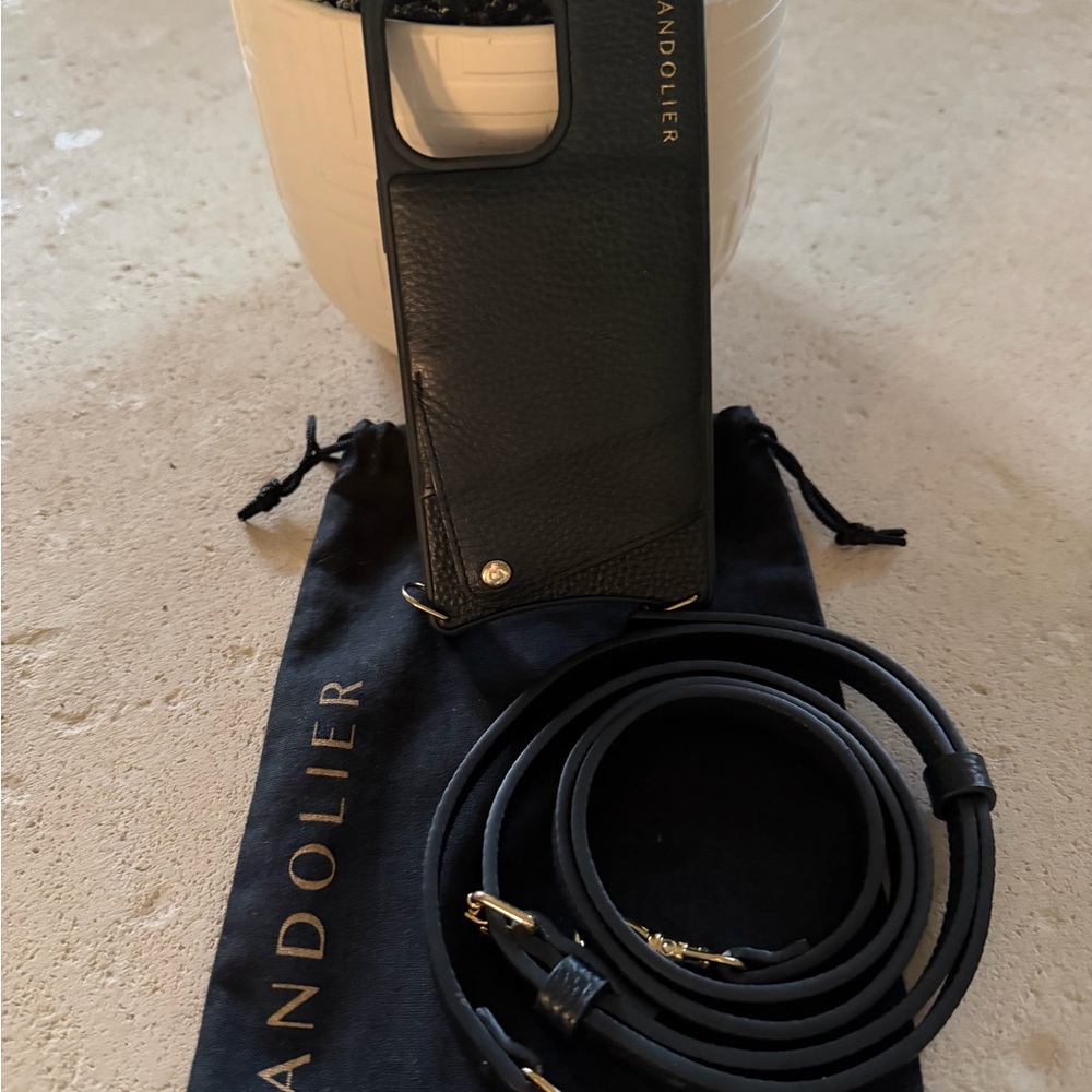 Bandolier Black iPhone 15 Pro Max Case with Strap